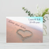 ビーチ結婚式日付の保存 セーブザデート (スタンド正面)