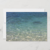 ビーチ結婚式日付の保存 セーブザデート (裏面)