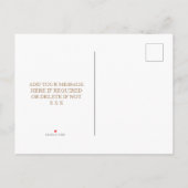 ビーチ結婚式日付はがきを保存する 案内ポストカード (裏面)