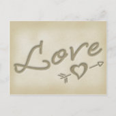 ビーチ結婚式日付はがきを保存する 案内ポストカード (裏面)