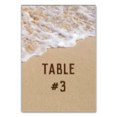 ビーチ結婚式波 テーブルナンバー (裏面)