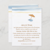 ビーチ結婚式海外招待状 招待状 (正面/裏面)