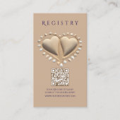 ビーチ結婚式登録簿及びハネムーン基金 名刺 (正面)