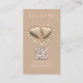 ビーチ結婚式登録簿及びハネムーン基金 名刺 (正面)