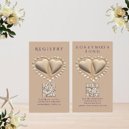 ビーチ結婚式登録簿及びハネムーン基金 名刺