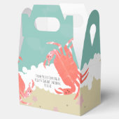 ビーチ結婚式砂の魚のカニ波の好意ボックス フェイバーボックス (オープン)