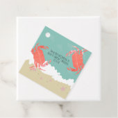 ビーチ結婚式砂魚蟹の波 フェイバータグ (インサイチュ)