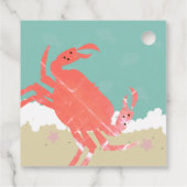 ビーチ結婚式砂魚蟹の波 フェイバータグ (裏面)