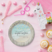 ビーチ結婚式素朴リハーサルディナー ペーパープレート (パーティー)