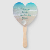 ビーチ結婚式結婚ことわざ ハンドファン (正面)