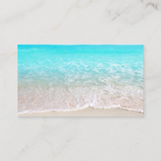 ビーチ結婚式結婚船籍 エンクロージャーカード (裏面)