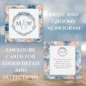 ビーチ結婚式航海のシーシェルズスターフィッシュエンクロップ エンクロージャーカード