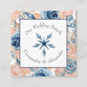 ビーチ結婚式航海のシーシェルズヒトデ エンクロージャーカード (正面)