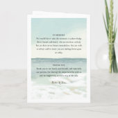 ビーチ結婚式計画 カード (裏面)