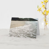 ビーチ結婚式設定 カード (黄色い花)