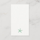 ビーチ結婚式詳細カードとQRコード プレイスカード (裏面)