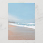 ビーチ結婚式詳細 – 情報 – 挿入 エンクロージャーカード (裏面)