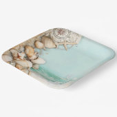 ビーチ結婚式貝3 ペーパープレート (傾斜あり)