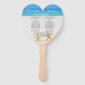 ビーチ結婚式2砂の手に結婚おけるヒトデ ハンドファン (裏面)