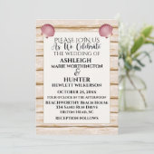 ビーチ結婚式/すべての行事招待状バージョン2 招待状 (スタンド正面)