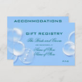 ビーチ結婚式 エンクロージャーカード (正面/裏面)