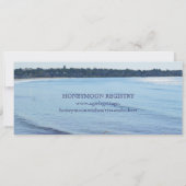 ビーチ結婚式|カップルズボーディングパスチケット- 招待状 (裏面)