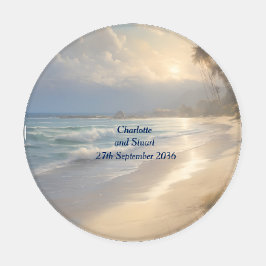 ビーチ結婚式 コースターセット