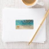 ビーチ結婚式、シーシェルライトラベル ラベル (インサイチュ)