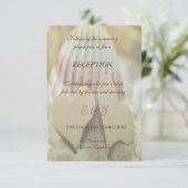 ビーチ結婚式,，シーシェル，ウッドハート披露宴 招待状 (スタンド正面)