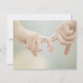 ビーチ結婚式、ハンドリハーサルディナー 招待状 (裏面)