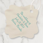 ビーチ結婚式 フェイバータグ (裏面)