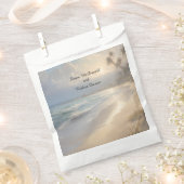 ビーチ結婚式 フェイバーバッグ (クリップ留めされた状態)