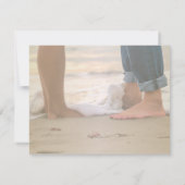 ビーチ結婚式、フットリハーサルディナー 招待状 (裏面)