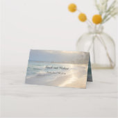 ビーチ結婚式 プレイスカード (正面)