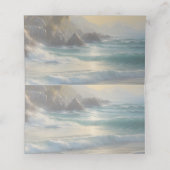 ビーチ結婚式 プレイスカード (内部開封)