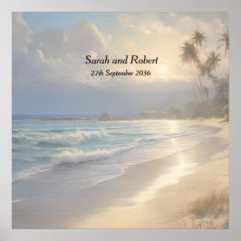 ビーチ結婚式 ポスター
