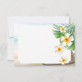 ビーチ結婚式・ミセスさん – ありがとう サンキューカード (裏面)