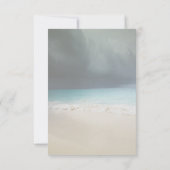 ビーチ結婚式、ライツシーシェルリハーサルディナー 招待状 (裏面)