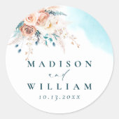 ビーチ結婚式 ラウンドシール (正面)