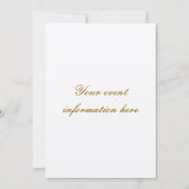 ビーチ結婚式 招待状 (裏面)