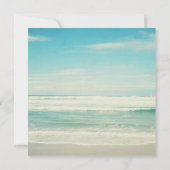 ビーチ結婚式 招待状 (裏面)