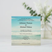 ビーチ結婚式 招待状 (スタンド正面)