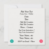 ビーチ結婚式 招待状 (裏面)