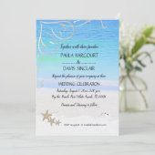 ビーチ結婚式 招待状 (スタンド正面)