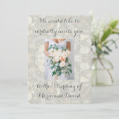 ビーチ結婚式 招待状 (スタンド正面)