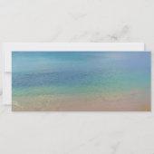 ビーチ結婚式|搭乗券チケット-宛先 招待状 (裏面)