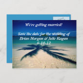 ビーチ結婚式 案内ポストカード (正面/裏面)