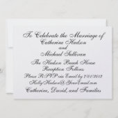 ビーチ結婚式- SRF 招待状 (裏面)