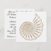 ビーチ結婚式- SRF 招待状 (正面/裏面)