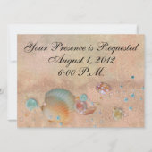 ビーチ結婚式- SRF 招待状 (正面)